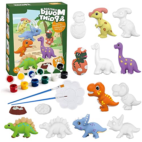 Image of Jade Hare Kids Arts and Crafts Set Painting Kit, Paint Your Own Figurines, STEM Projects Creative Activity DIY Toys Gift, Ceramic Painting Kit for Kids, Girls, Boys, Toddlers Children's Day Gift