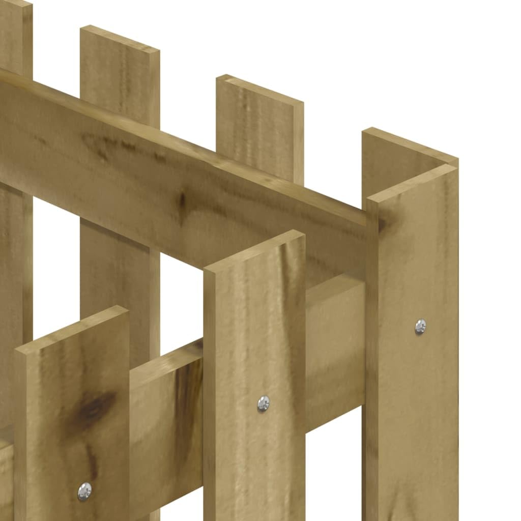 Fioriera a doghe in legno di pino impregnato in autoclave, 40 x 40 x 40 cm, resistente alle intemperie, per giardino, balcone, terrazza, vaso versatile con foro di drenaggio