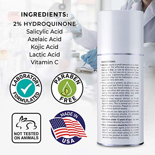 Naturena 2 Hydroquinone Clinically Proven Dark Spot Corrector Remover Face Serum Skin