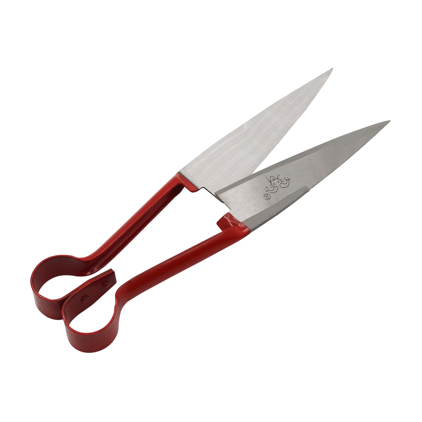 Hand Shears For Sheep Shearing, 6.1-inch Carbon Steel Blade,Classic Style, Carbon Steel Scissors For Alpaca, Pet Horse Dog Shearing (red handle)