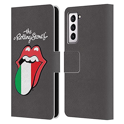 Carcasa de Cuero Tipo Libro The Rolling Stones compatible con móvil Samsung Galaxy S21 5G