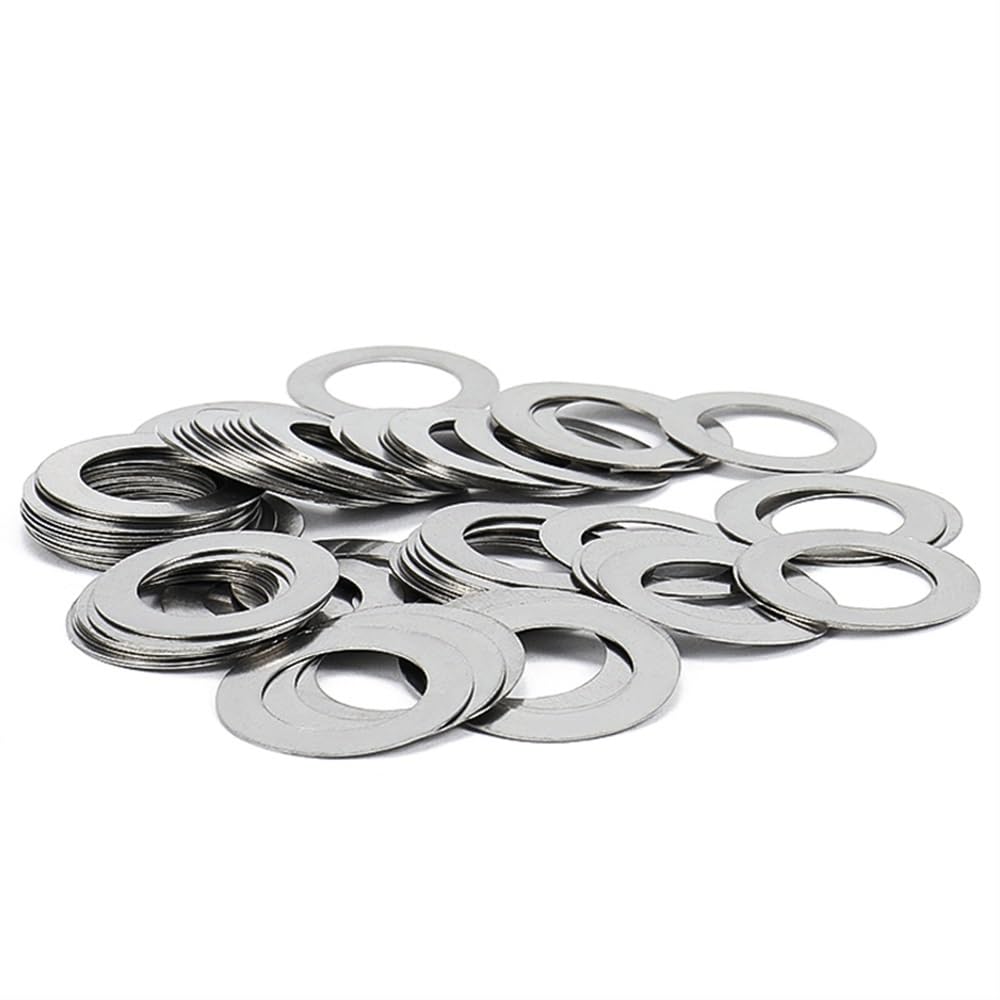 Groß Unterlegscheiben,Unterlegscheiben, Unterlegscheiben, Metallscheiben, 50 Stück, ultradünn, flache Dicke(M3x7)