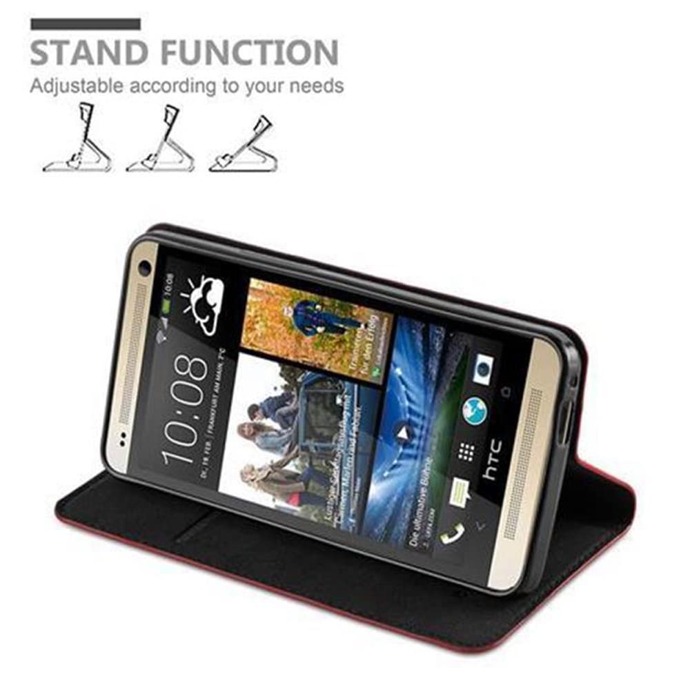 Cadorabo Custodia Libro per ZTE AXON 7 Mini in Rosso Mela - con Vani di Carte, Funzione Stand e Chiusura Magnetica - Portafoglio Cover Case Wallet Book Etui Protezione