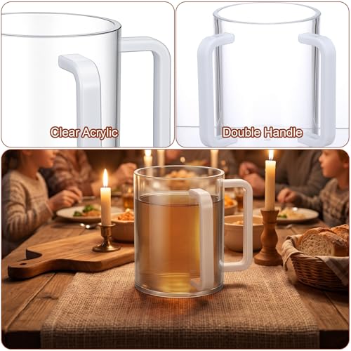 Pack 2 Vasos Acrílicos con Mangos Negros miniatura 3