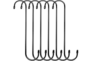 6 Pack Plant Hangers, 10 Inch S Hooks for Plants, Heavy Duty...