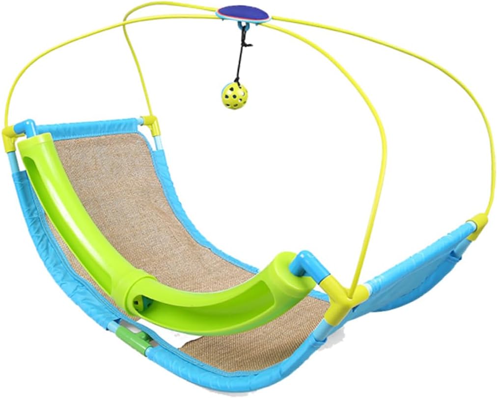 Bell-Decorated Cat Bed Swing Pet Cage Hammock Comfortable Padding for Kitten