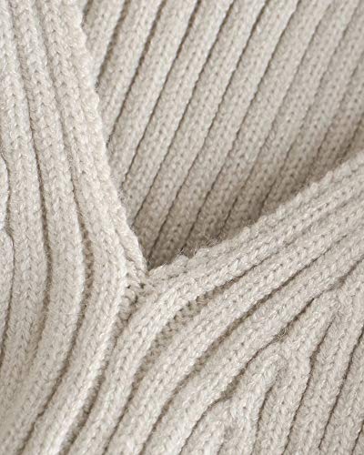 Elegtiskas Long Puff Sleeve Arm Warm Shrugs Backless Pullover Crop Top3