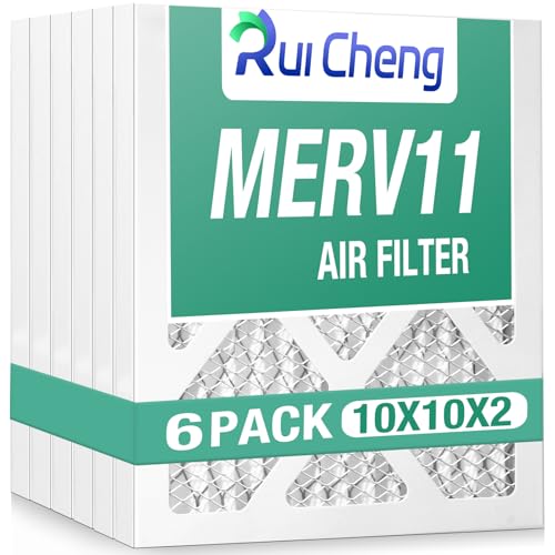 Image of 6 Pack Updated 10x10x2 Air Filter pertain Merv 11 MPR1000