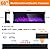 68-inch 3 Sided Electric Fireplace Insert, Cosmopolitan Fireplaces Smart WIFI Recessed & Wall Mounted Fireplace, 251 Realistic Flame Color Combinations, Low Noise 3000/1500Watt Fireplace Heater, Timer