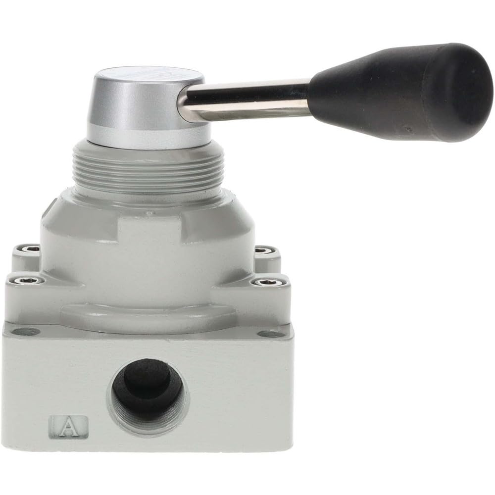 PRO SOURCE Rotary Lever Air Control Valve: 4-Way, 2-Position, 1/2" NPT