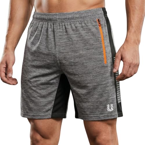 Image of Unbeatable Mens Shorts Pant for Gym, Running & Sports | Quick-Dry Workout Shorts for Men | Stylish Half Pant for Man with Zip Pocket | Lightweight Gym Shorts Summer Sports Shorts for Men