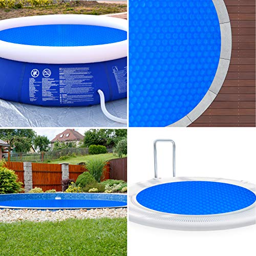 Evoio Solar Pool Covers for 6 8 10 12 15ft Diameter Round Easy Set and Frame Pools Round Inflatable Pool, In-Ground and Above-Ground Pool Solar Covers, Upgraded Solar Pool Blanket Covers (8 Foot) - Thumbnail 6