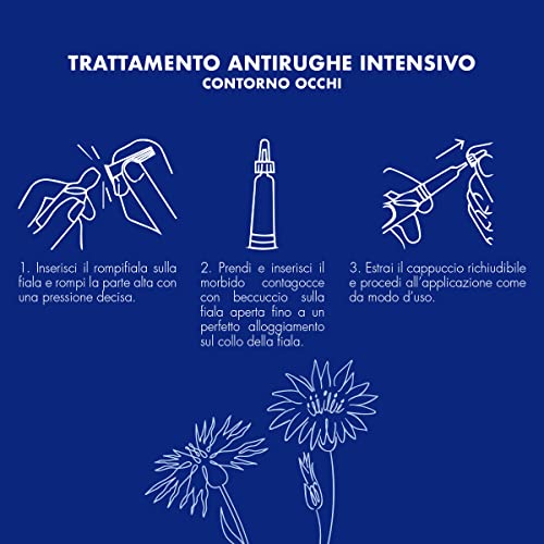 Helan, Ireos - Skin Care Kit Viso Con Contorno Occhi Antirughe E Occhiaie Fiale Sgonfianti E Illuminanti 8 Ml + Crema Contorno Occhi Idratante Siero Filler Riempitivo Rughe 10 Ml, Set Skincare Antiage - 4