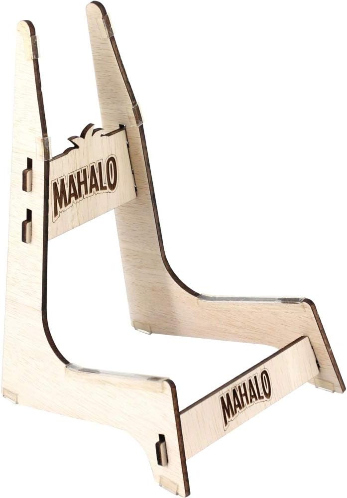 Mahalo Engraved Wooden Ukulele Stand Musical Instruments