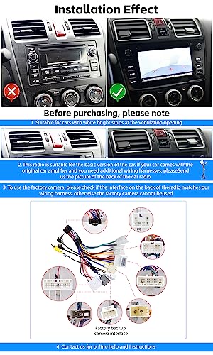 SIXWIN Rádio automotivo Android para Subaru Forester 2016 2017 2018 com conexão de espelho automotiv