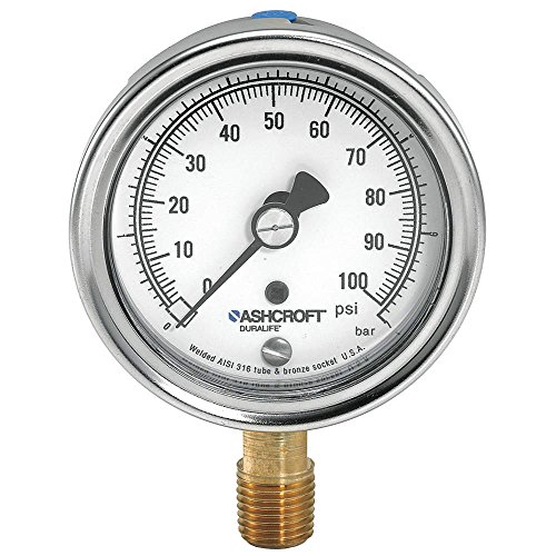 Gauge, Pressure, 0 to 100 psi, 1.5 Percent