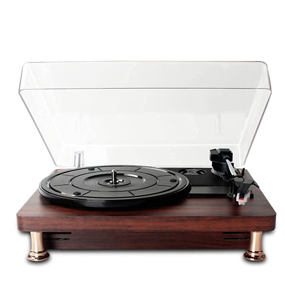 Gramofon winylowy z drewna ziarnistego salon odtwarzanie Bluetooth gramofon w europejskim stylu stary gramofon domowy retro fonograf
