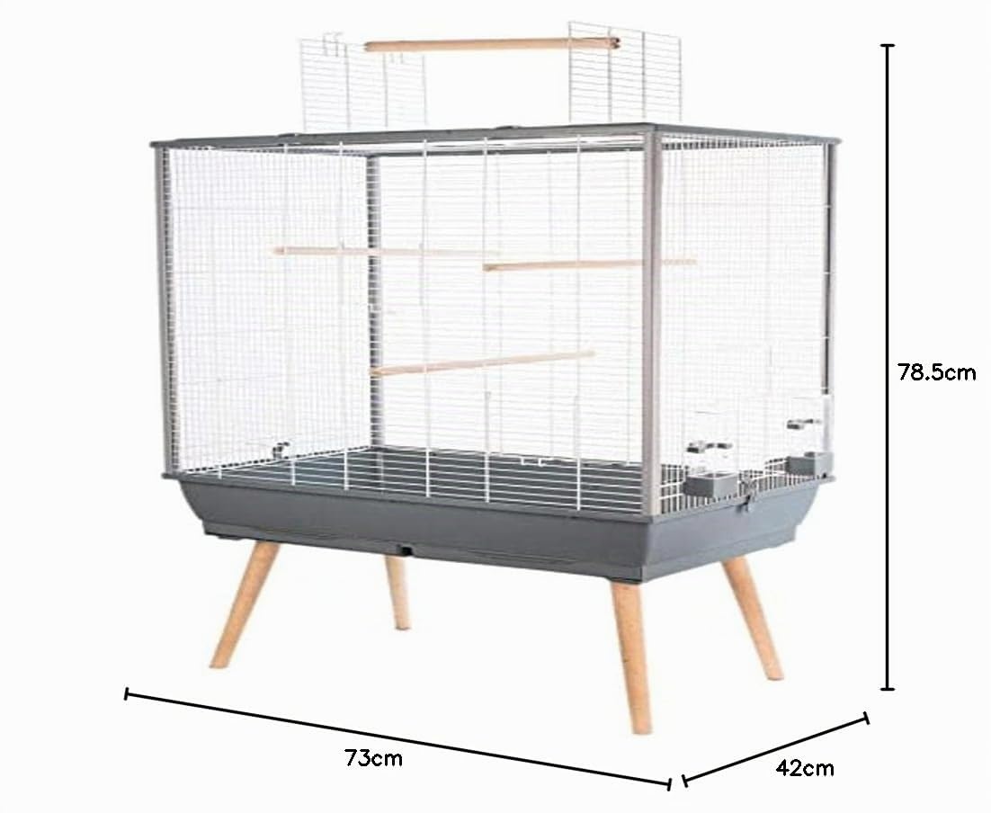 Cage perruches Neo Jili Gris L78 x P48 x h112 cm Zolux