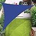 PENGMAI Toldo triangular con cuerdas de fijación, protección solar, protección contra el viento, impermeable, protección UV para jardín, balcón, exterior, terraza, camping