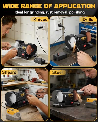 Ecarke 3-Inch Mini Bench Grinder