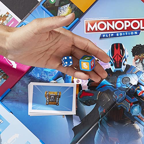 Monopoly Flip Edition: Fortnite Juego de Mesa miniatura 4