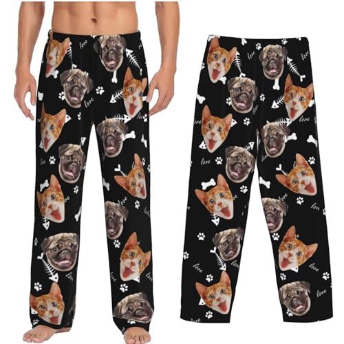 Personalized Pajamas Pants For Men Custom Pajama Pants Pajama Bottoms Sleepwear Funny Pj Pants With Photo Face Text2