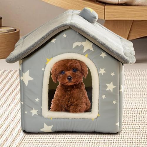 Maison pour chatons d'intérieur au lit doux doté d'un coussin imperméable - 4