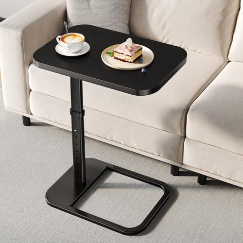 Branwick Adjustable Height TV Tray Table for Couch Flip-Top Design