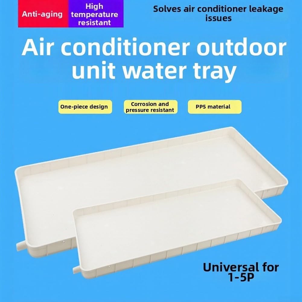 Bandeja de agua de la unidad de aire acondicionado al aire libre, plástico PP5, temperaturas extremas y efectos de envejecimiento UV para el hogar de refrigeración interior y exterior(4)
