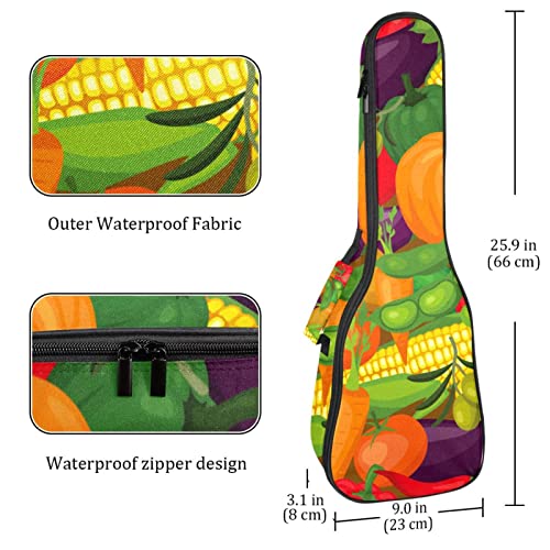 Housse pour ukulélé – Légumes colorés – Citrouille, maïs, pois, aubergine – 10 mm d’épaisseur – Rembourrage en éponge de… - Les Beatles, Paul McCartney, John Lennon, RIngo Starr, George Harrison Housse pour ukulélé - Légumes colorés - Citrouille, maïs, pois, aubergine - 10 mm d'épaisseur - Rembourrage en éponge de… – Image 5