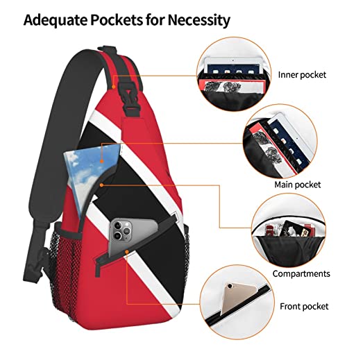 Mochila bandolera unisex estilo Trinidad y Tobago miniatura 5