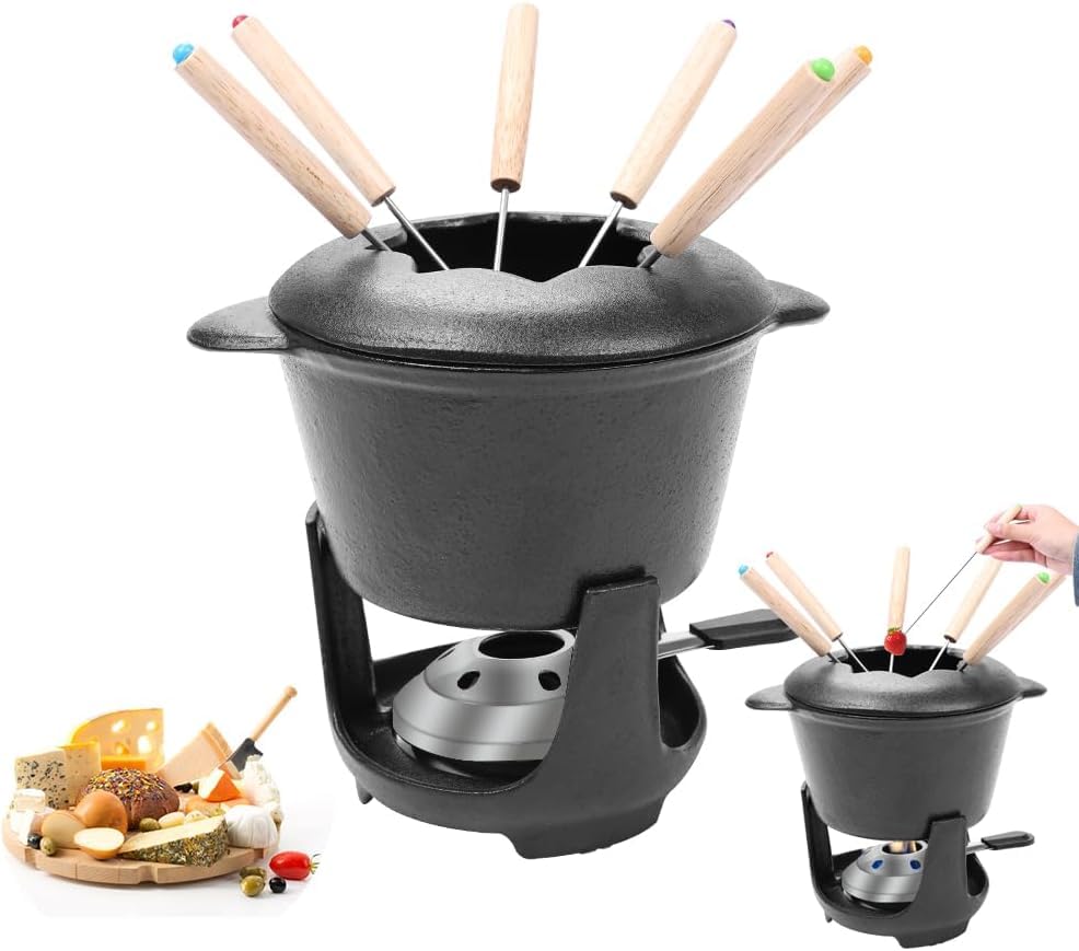 La mejor selección de Fondues de queso al mejor precio. 41 Juego de Mini Fondue de Cocina con 6 Tenedores, Olla se Fusión Extraíble de Acero Al Carbono, Olla Caliente para Salsas de Chocolate, Juego de Ollas de Fondue de Hierro Fundido...