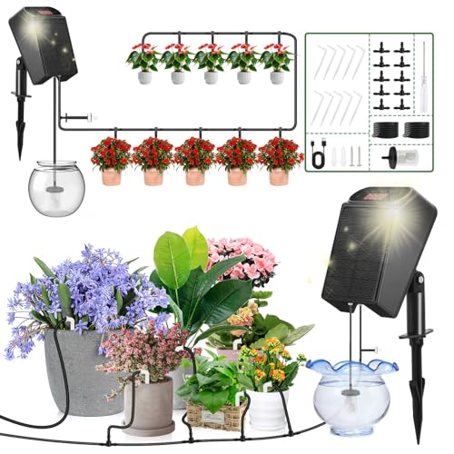 Solar Drip Irrigation System Automatic Watering Irrigation Kit Solar ...