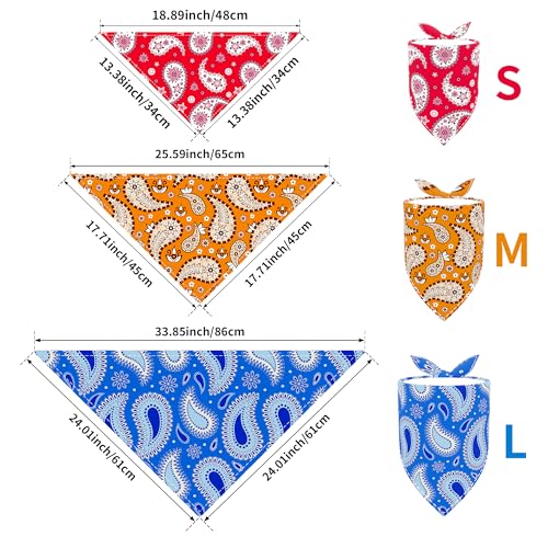Jpgdn 10Pcs Dog Bandanas Paisley For Xs Small Breed Dog Kerchief Triangle Bibs Scarves Pink Blue Yellow Purple Girl Boy Grooming Costume thumb #1