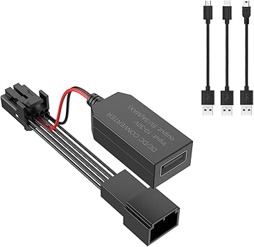 Dashcam Power Adapter Rearview Mirror Mount, Built-in USB, Adjustable for Various Vehicles Confirm Fit Before Purchase