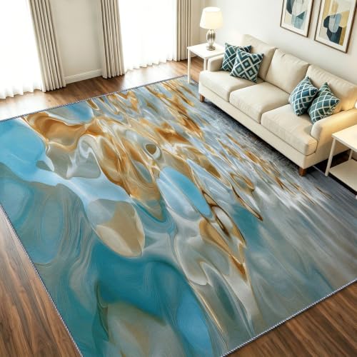 Tapis de chambre moderne 120x170 antidérapant et lavable