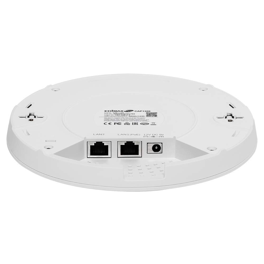 Edimax CAP1300 - 2 x 2 Punto di accesso PoE dual-band Wave 2 AC1300 montaggio a soffitto