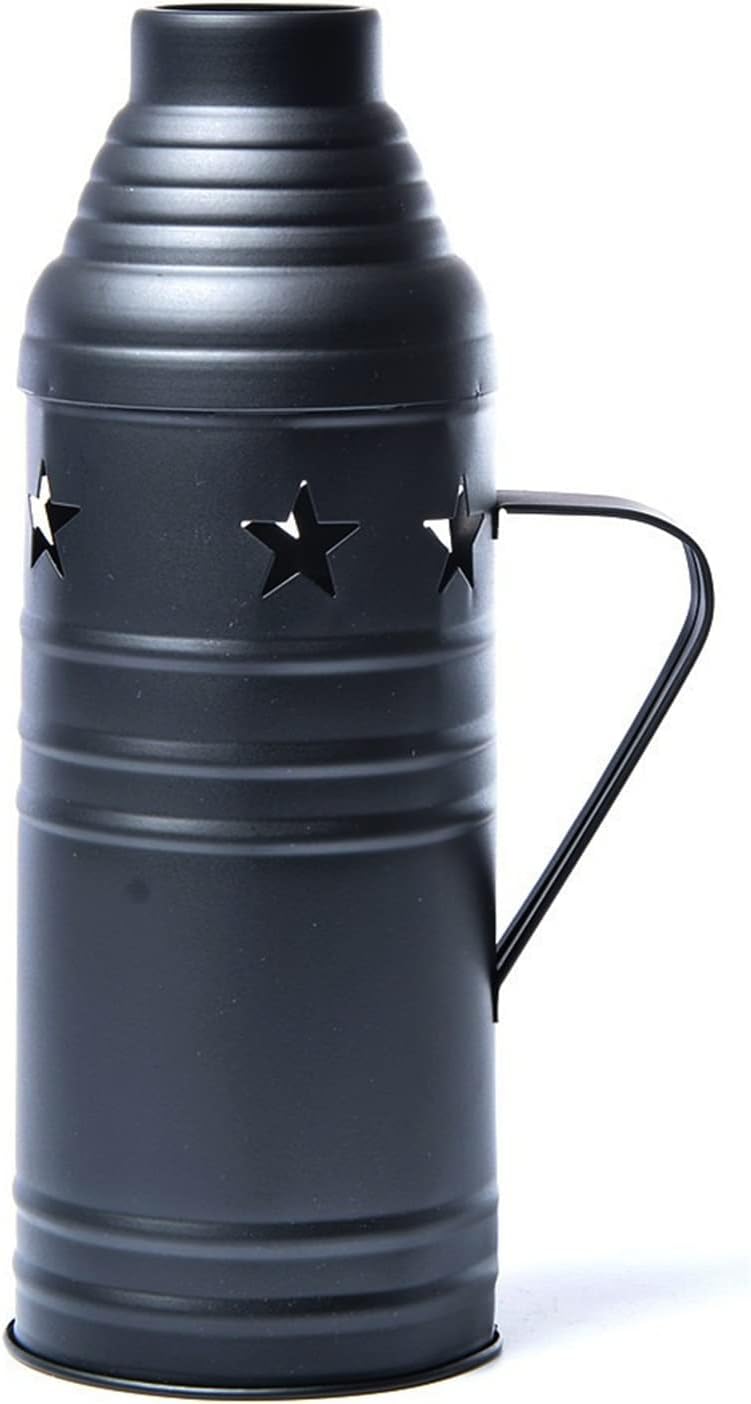 Cubierta De Viento De Narguile De Metal con Manija Hookah Bowl Cover Hookah Accesorios Sistema De Gestión De Calor Hookah Screen (Color : Black)