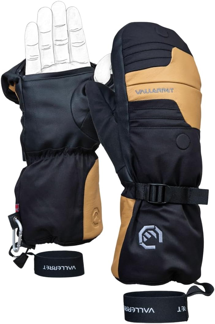 Vallerret Senja Photography Mitt, Black, Winter Insulated Gloves for Photographers