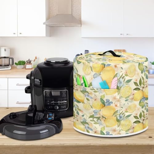 Image of Retro Lemon Air Fryer Cover Kitchen Appliance Dust Cover