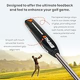 2 Thumb OG Taper Lite 43 Golf Putter Grip | EVA & PU Textured Golf Grips | Lightweight & Comfortable | W-43mm x D-28mm - Black - Image 5