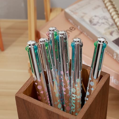 6 bolígrafos retráctiles 4 en 1 tinta gel de colores 0.5 mm miniatura 7