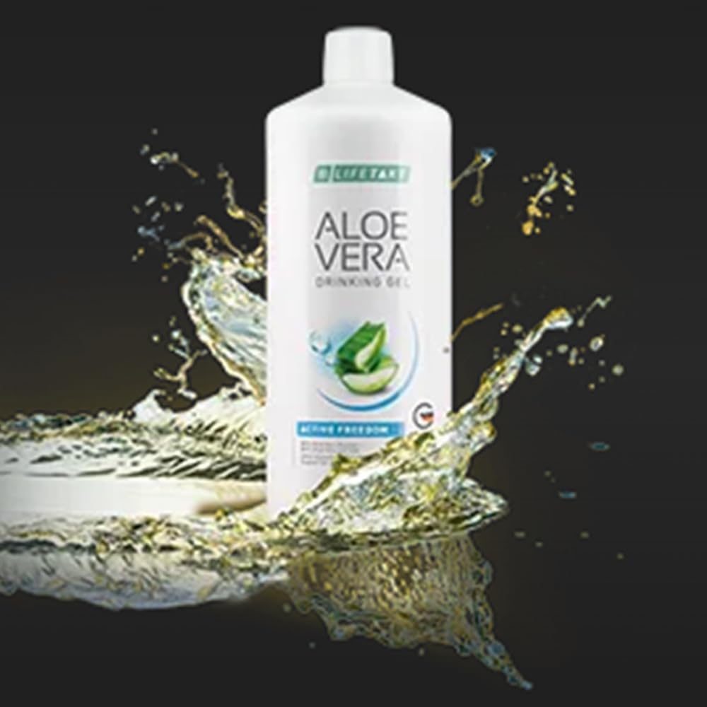 ALOE VERA GEL BEBIBLE FREEDOM, DRINKING GEL ACTIVE FREEDOM, 1000 Ml. Bebida, Jugo, Zumo, Sin Pasteurizar, Sin Edulcorantes, Ayuda a la Salud Gastrointestinal, Sistema Inmunitario y ante la Fatiga