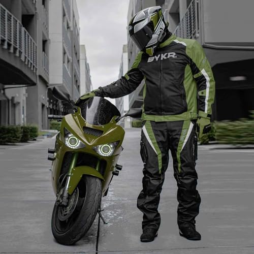 Image of BYKR Mesh Motorcycle Jacket For Men Dual Sports Adventure Breathable Riding Protective Motorbike Jackets Enduro CE Armored
