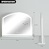 TRIOBLADE Vanity Mirror with Lights LED Lighted Up Makeup Mirrors with Dimmable 3 Modes and Brightness Adjustment Touch Screen Control 10X Magnifying Glass for Bedroom Dressing Room (60x50cm)
