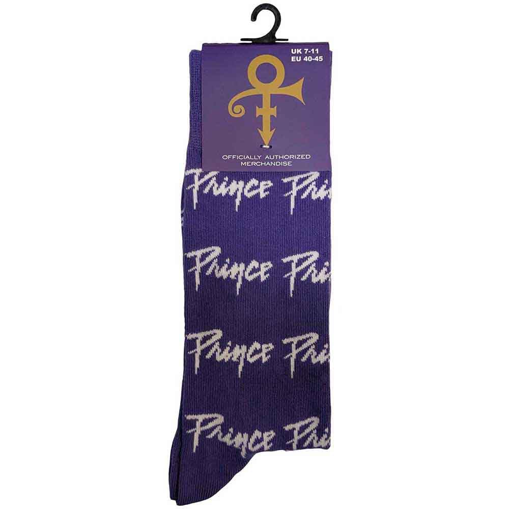 Rock Off officially licensed products Prince Logo Repeat Ankle Socks One Size