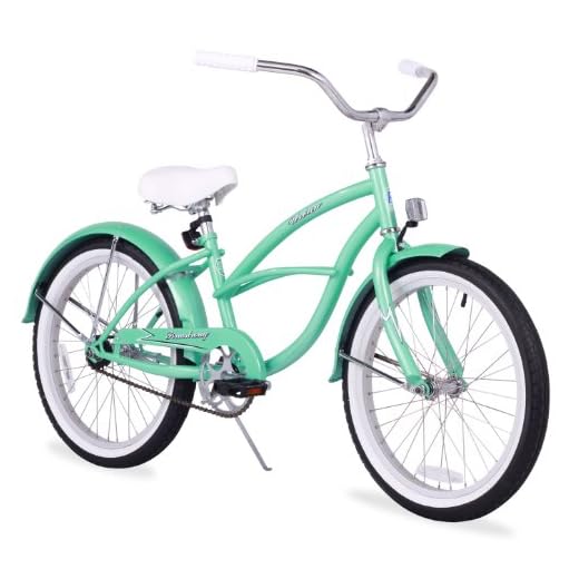 Firmstrong Urban Girl Single Speed Beach Cruiser Bicycle, 20-Inch, Mint Green