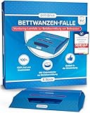 Bettwanzen-Falle [5 Stück] Bettwanzenfallen für die Befallsermittlung zur Bettwanzen-Bekämpfung - Monitoring-Klebefalle inkl. Köder mit starkem Lockmittel, Monitoring System hergestellt in der EU