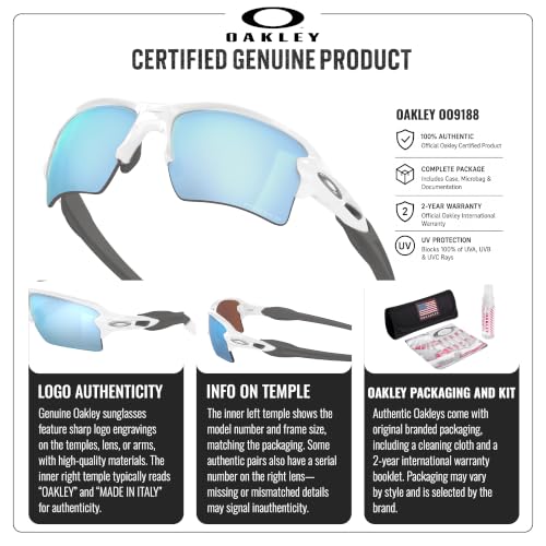 Image of Oakley FLAK 2.0 XL OO9188 Rectangle Sunglasses With Official Eyewear Kit | Men's & Women's Sunglasses
