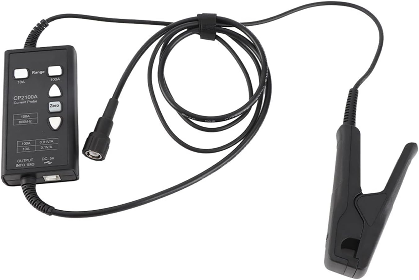 CP2100A オシロスコープ用 AC/DC 電流プローブ 10A/100A、ユニバーサル BNC コネクタ、電気技師およびエンジニ